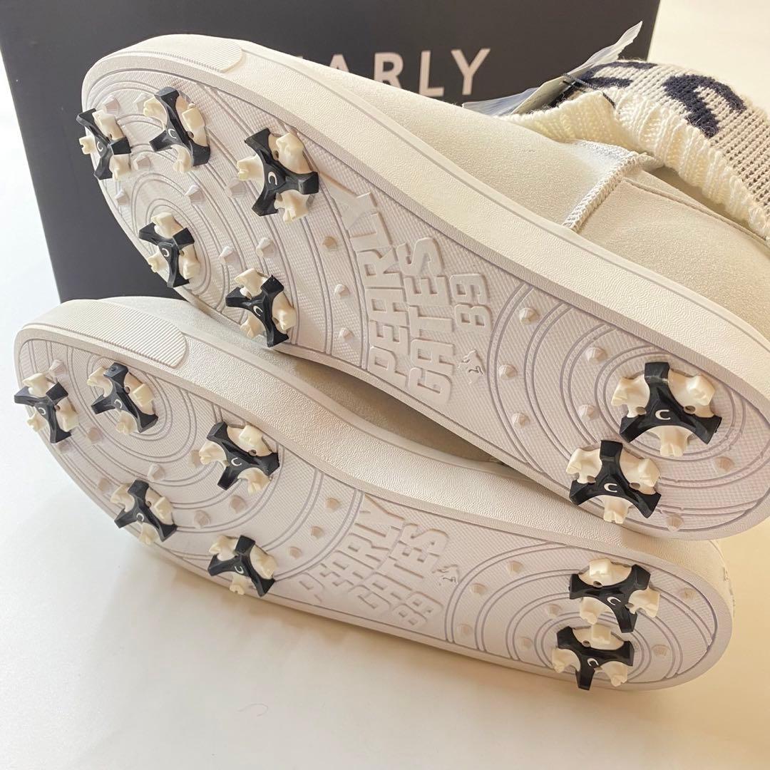 PEARLYGATES 053-1292102 ホワイト ゴルフシューズ 箱あり