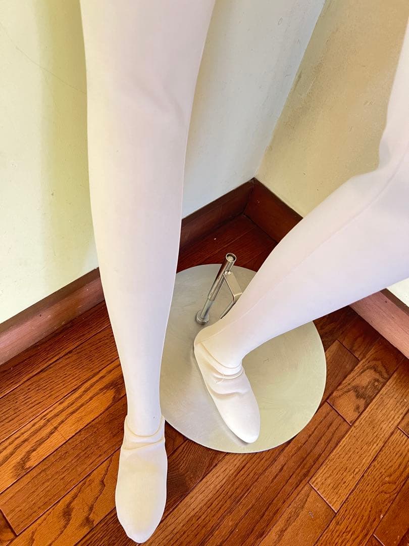 フレキシブルマネキン ハイウエストデザイン　ホワイト　レディース