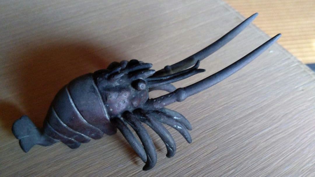 自在置物　伊勢海老 　おまけに蟹