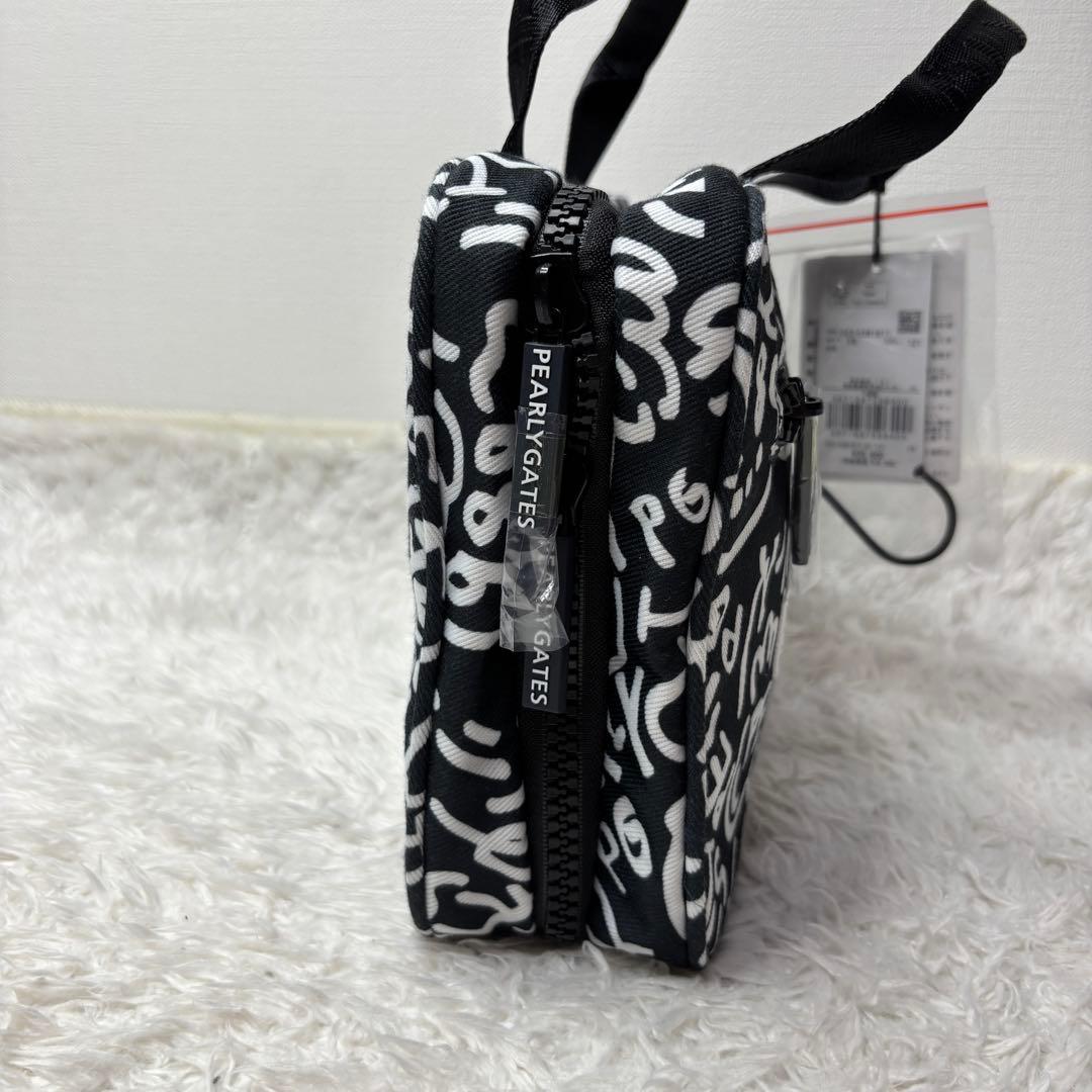 【未使用タグ付き】パーリーゲイツ 25FW トラベルポーチ ミニバッグ ネイビー