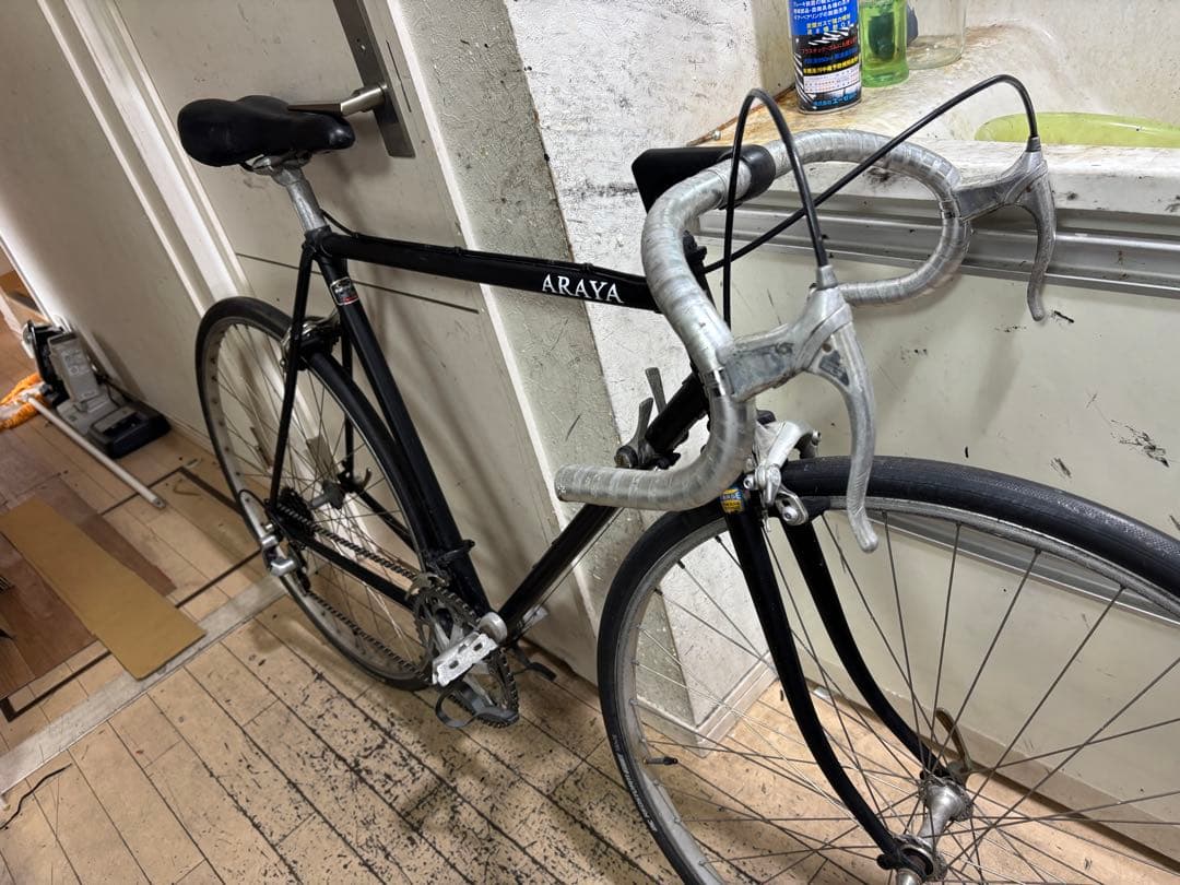 ARAYA tangeロードバイク ビンテージバイクブラック 700C