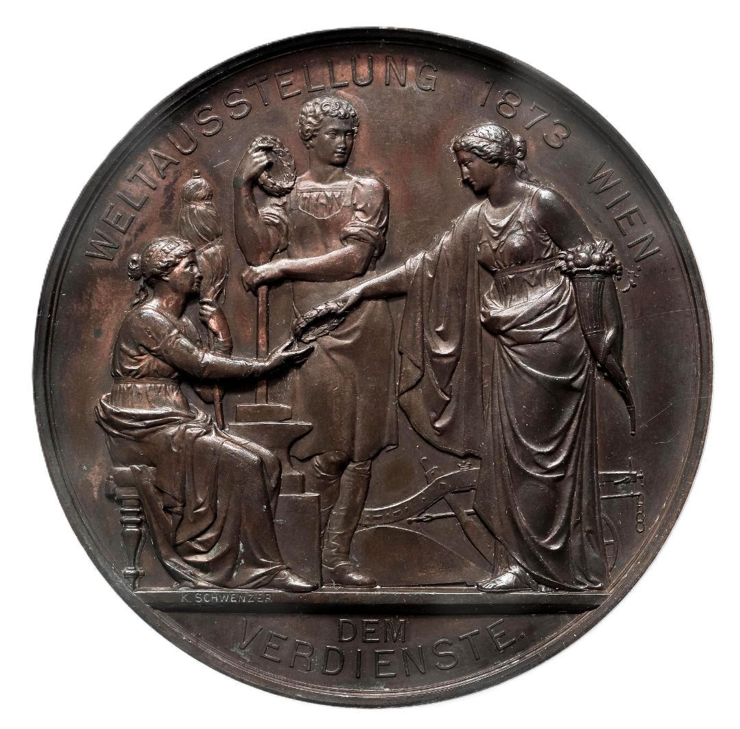 1873年フランツ・ヨーゼフ1世 ウィーン万国博覧会 NGC-MS61BN103