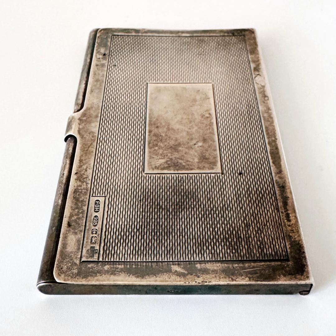 ★英国★純銀製 カードケース イギリス 925 バーミンガム FGH社製