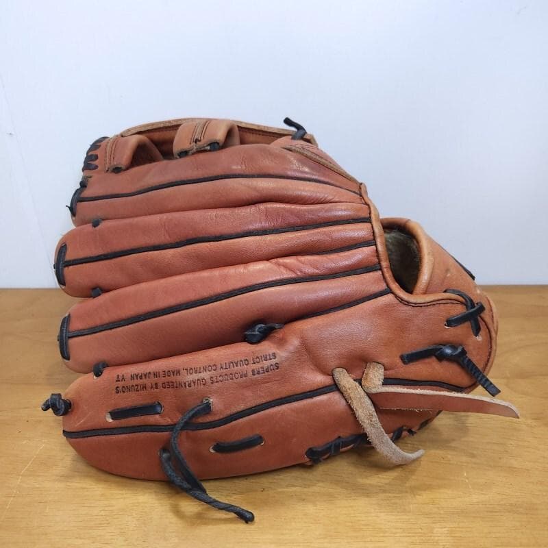 ミズノ 松井秀喜モデル 日本製 限定 赤ビュー 良品 外野用 軟式グローブ
