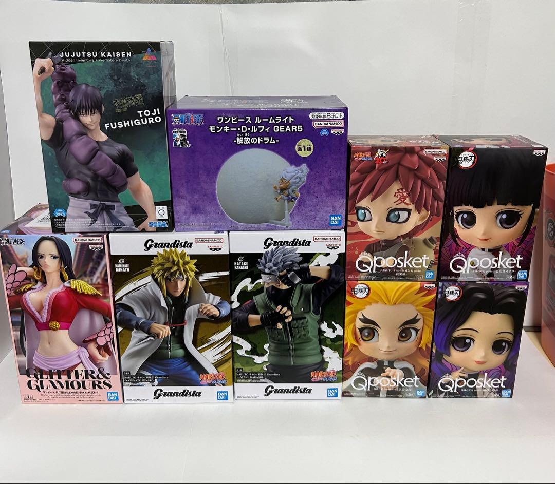 人気アニメ プライズフィギュア まとめ売り 鬼滅の刃・呪術廻戦 他 計9体