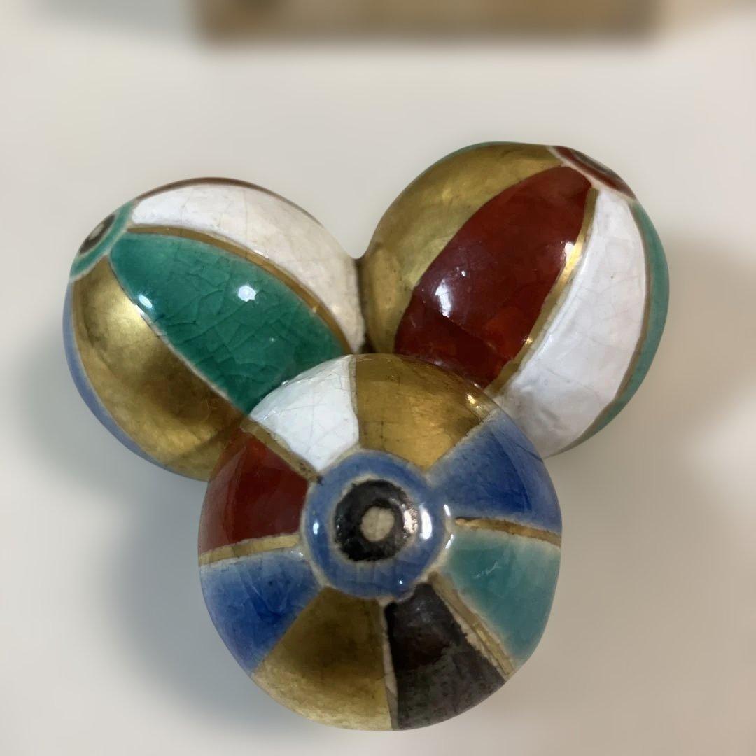 茶道具 風船 蓋置 通次嵩山作 共箱