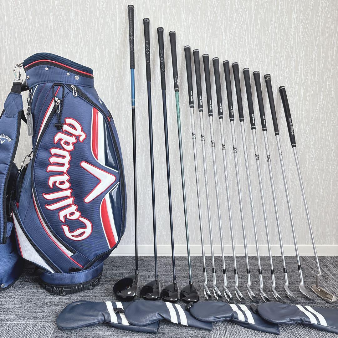 超豪華❗キャロウェイ/ X★ゴルフクラブ 初心者用 メンズ ゴルフセット