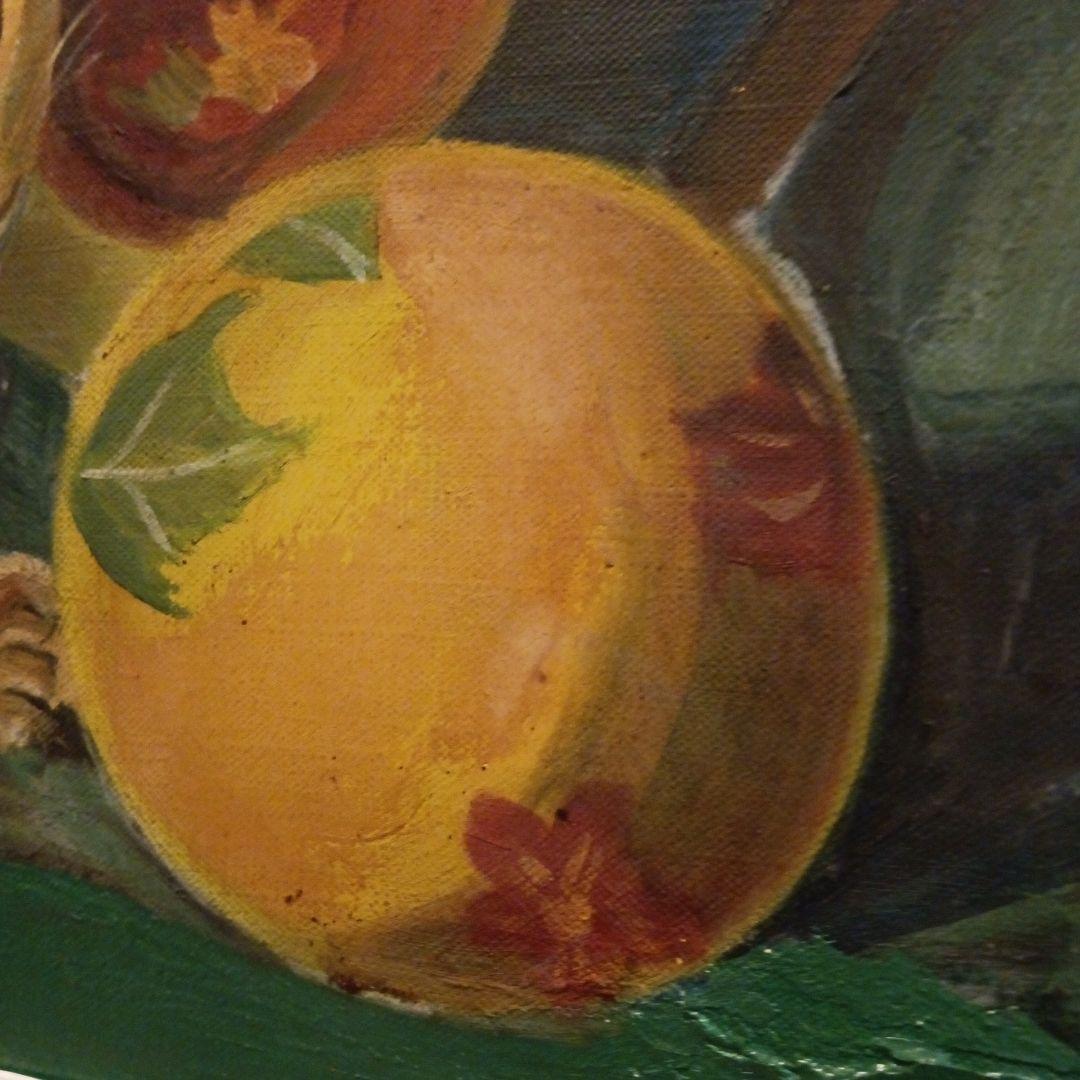 戦前後〜昭和３０年代当時物横幅６９Ｘ縦６２Ｘ厚さ４センチ可愛いらしい構図油絵品