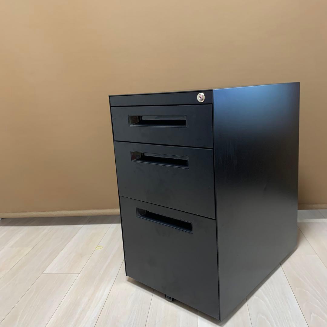 KANADEMONO キャビネットワゴン　black 黒