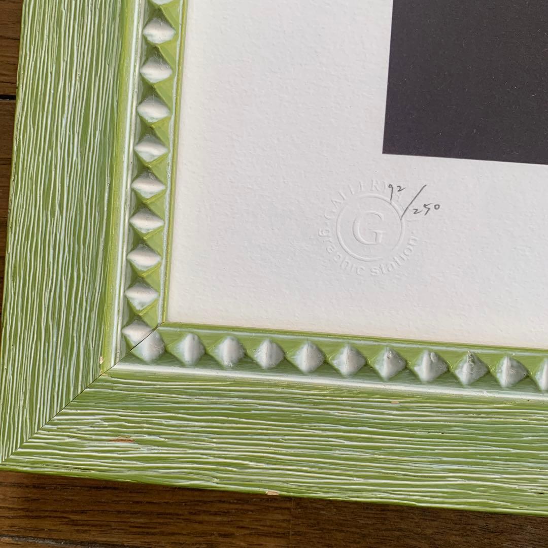 牧野千穂　版画（ジクレー）　題名 「ターミナル」