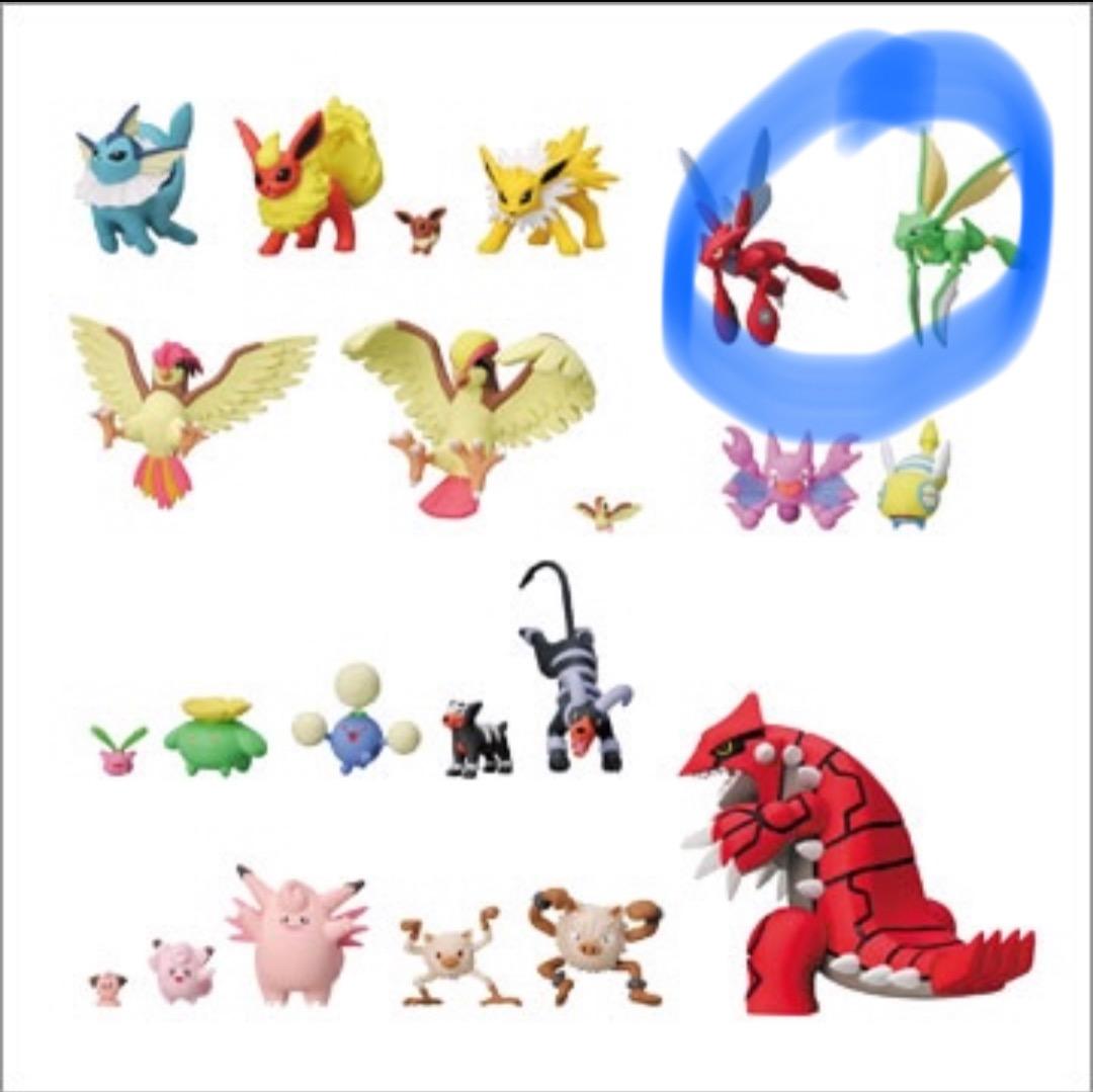 立体ポケモン図鑑 1/40フィギュア「ストライク、ハッサム」冊子付き