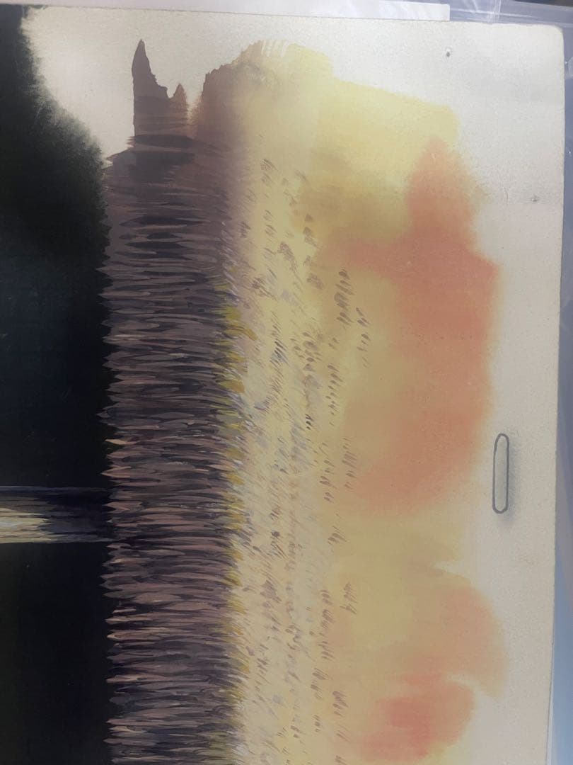 遠い海から来たクー　山本二三　直筆美術背景画　美術ボード