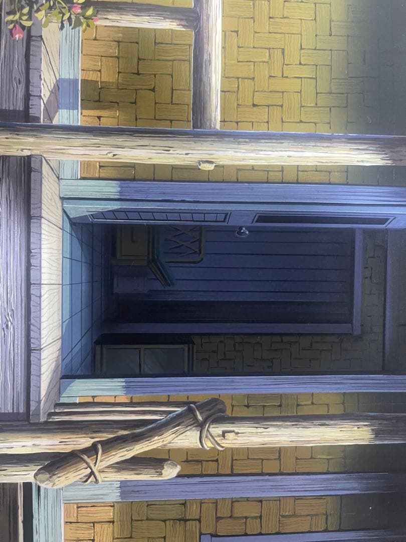 遠い海から来たクー　山本二三　直筆美術背景画　美術ボード