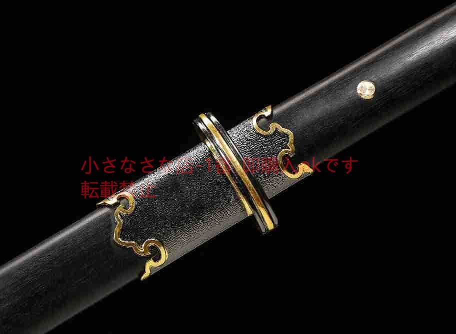 環首唐横刀二色型烏木高マンガン鋼 古兵器 武具 刀装具 日本刀 模造刀 居合刀