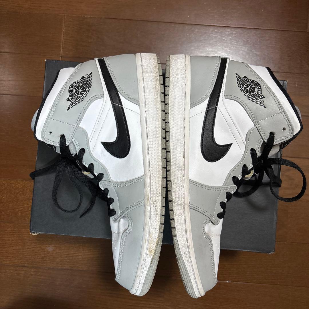 NIKE エアージョーダン1 MD グレー／フォントダスト/ホワイト/ブラック