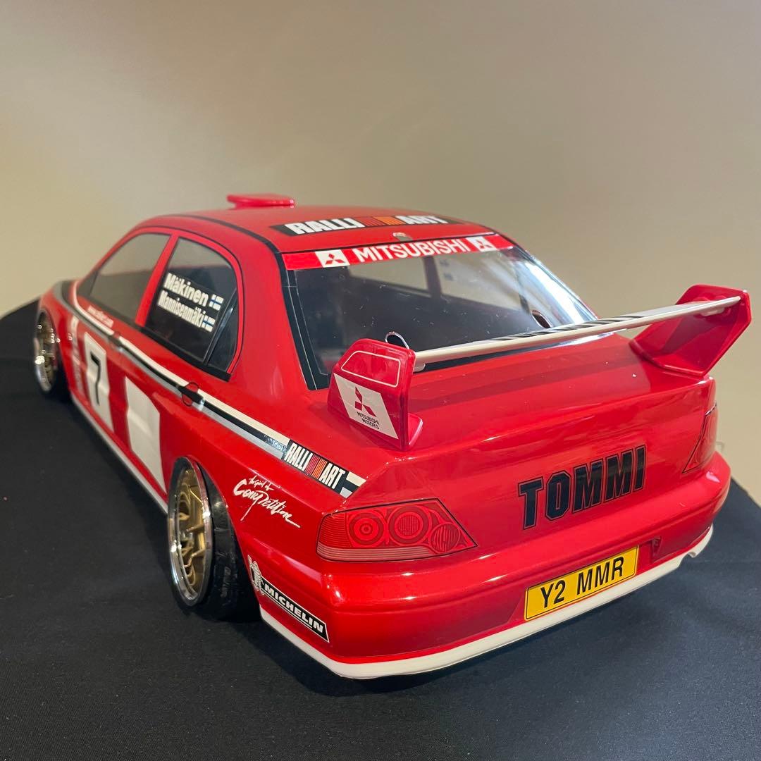 タミヤ　ランサーエボリューション　 1/10ラジコン　ラジコンボディ　ラリー