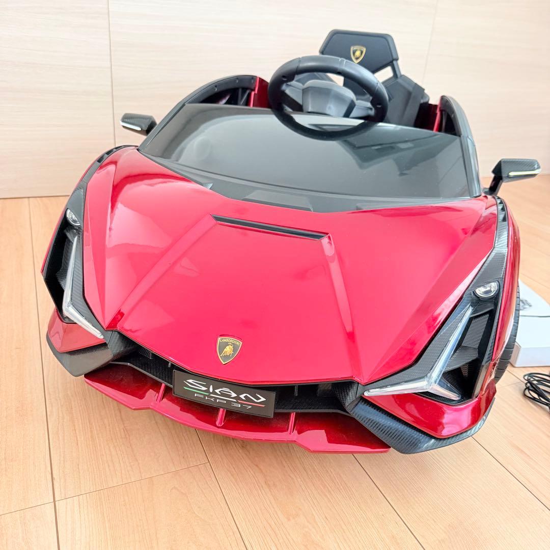 【美品】Lamborghini SIANランボルギーニシアン電動乗用ラジコンカー