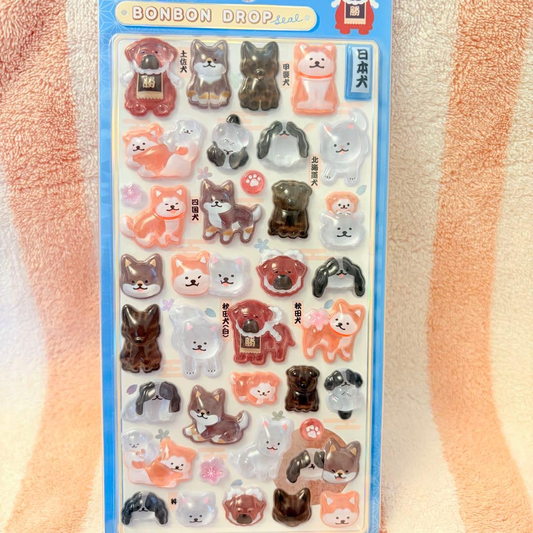 和柄シリーズ BONBON DROP ボンボンドロップシール 6枚セット