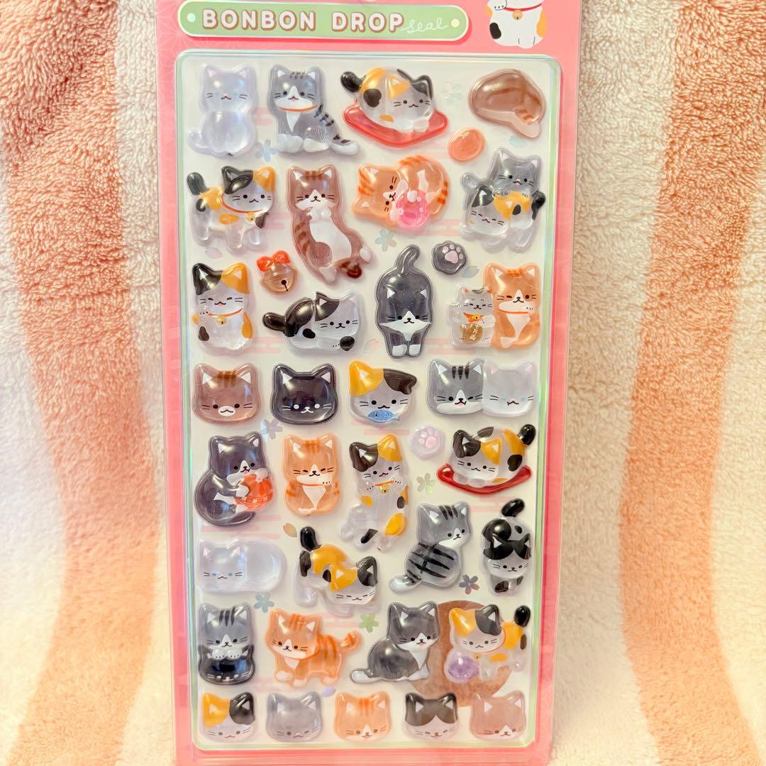 和柄シリーズ BONBON DROP ボンボンドロップシール 6枚セット