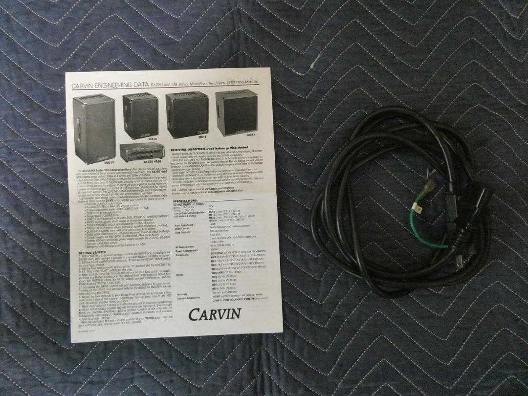 ベースアンプ CARVIN MB10