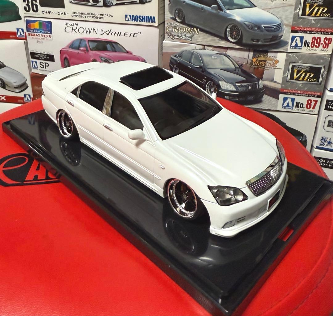 アオシマ 18クラウン アスリート WORK ホイール