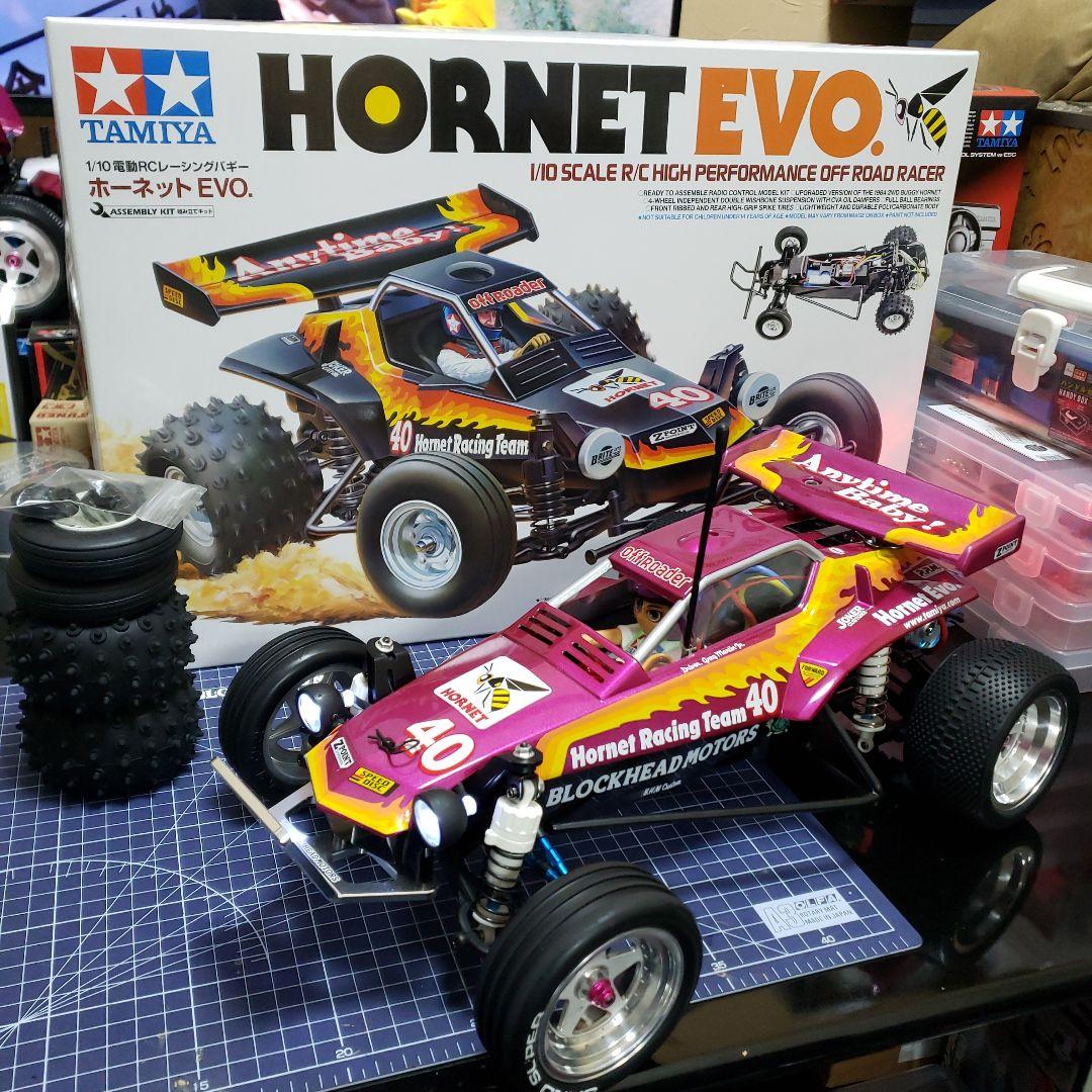 タミヤ NEW ホーネットEVO カスタム　メカ付き　ピンク　美品