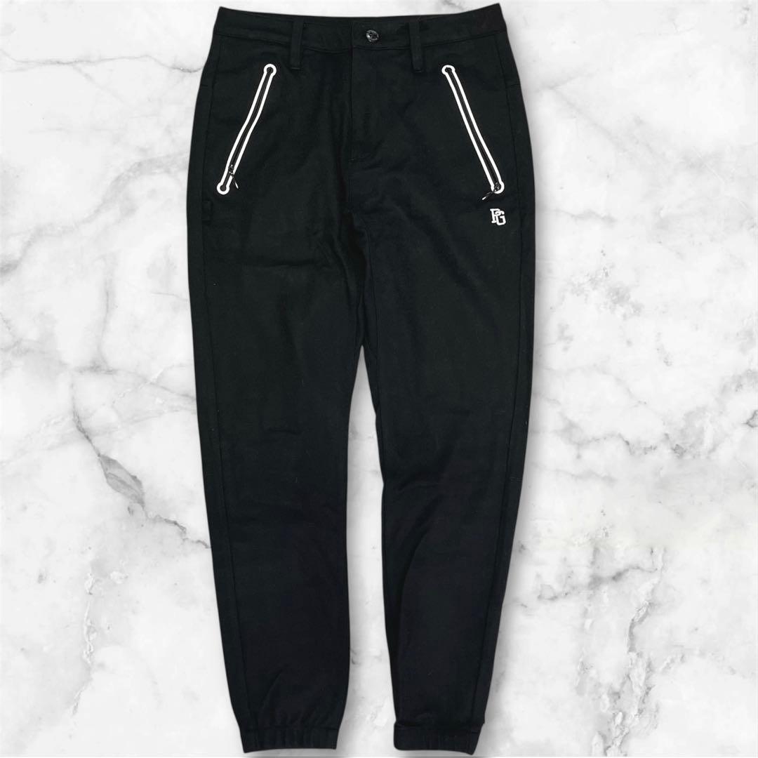 PEARLYGATES ゴルフ　ジョガーパンツ　パーリーゲイツ　ロゴプリント　S