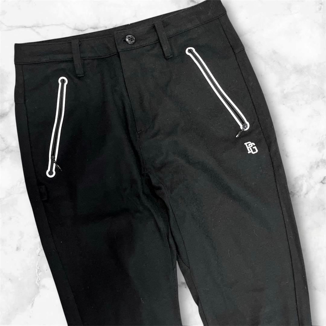 PEARLYGATES ゴルフ　ジョガーパンツ　パーリーゲイツ　ロゴプリント　S