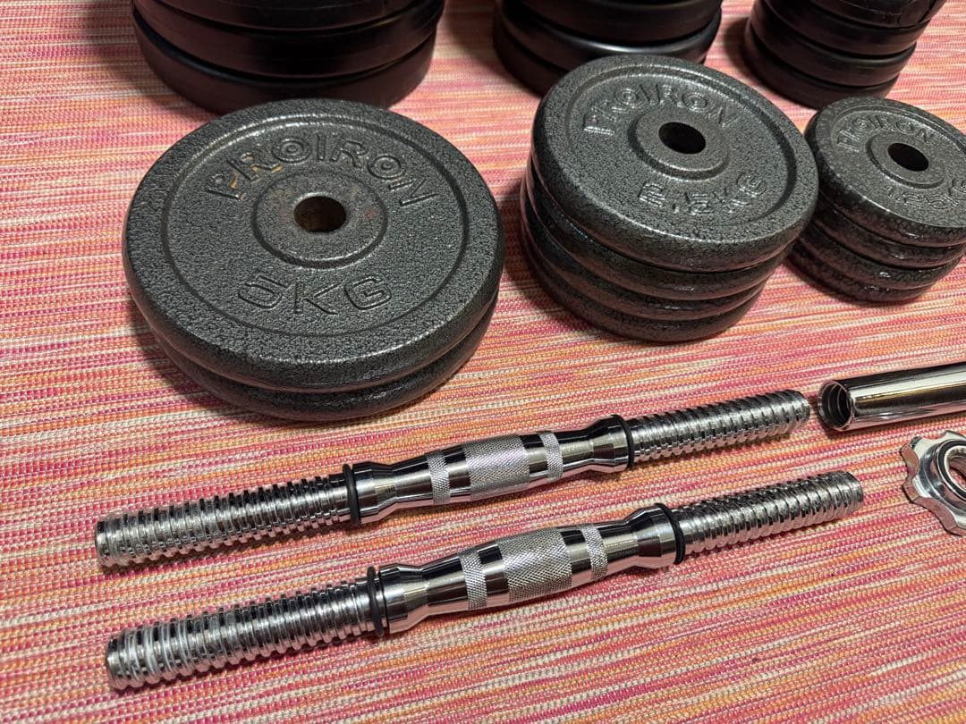 ダンベル プレート シャフト セット 合計約60kg
