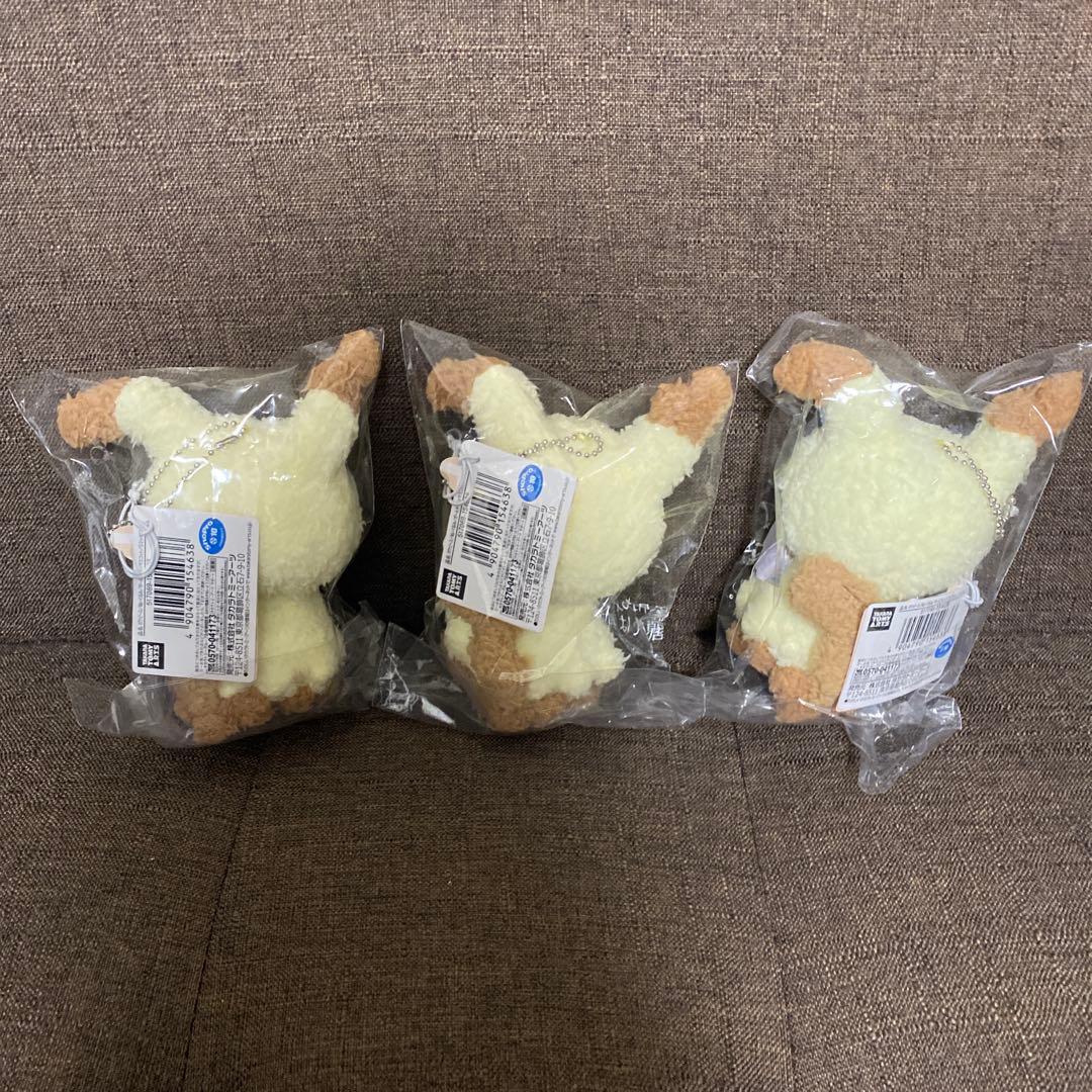 【3匹セット】ポケピース ポケモン ミミッキュ ぬいぐるみマスコット キーホルダ