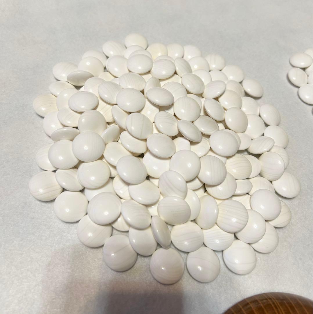 囲碁 碁石 蛤 那智黒 34号 碁笥