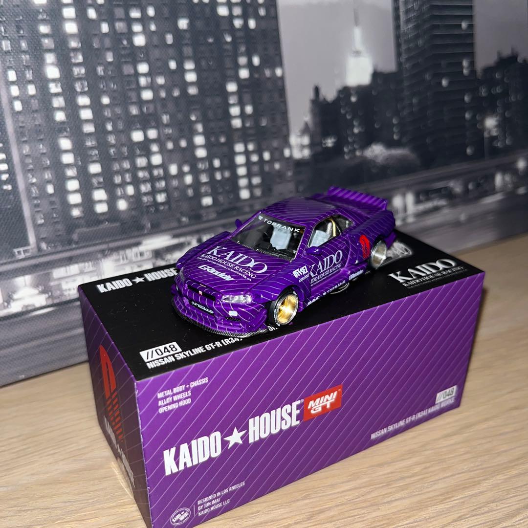 1/64 街道ハウス 日産 スカイライン GT-R (R34) V1 パープル