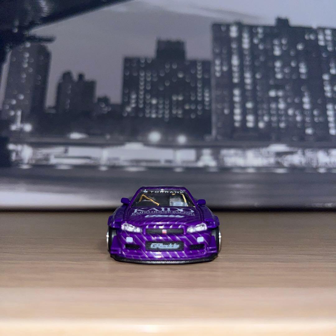 1/64 街道ハウス 日産 スカイライン GT-R (R34) V1 パープル