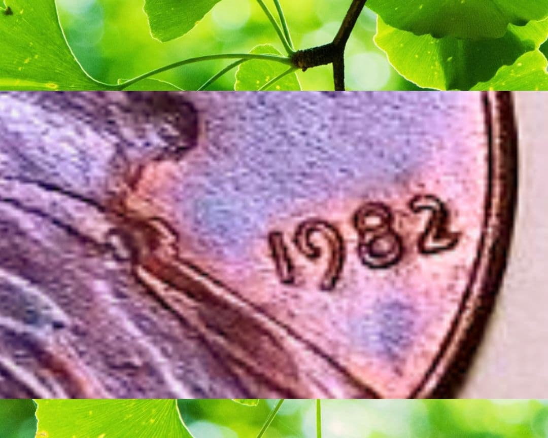 リンカーン　１セント　希少１９８２年製・ミントマークなし