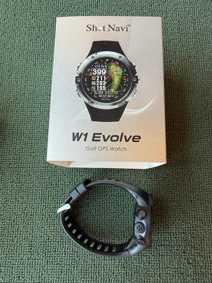 Shot Navi W1 Evolve ブラック ゴルフGPSウォッチ