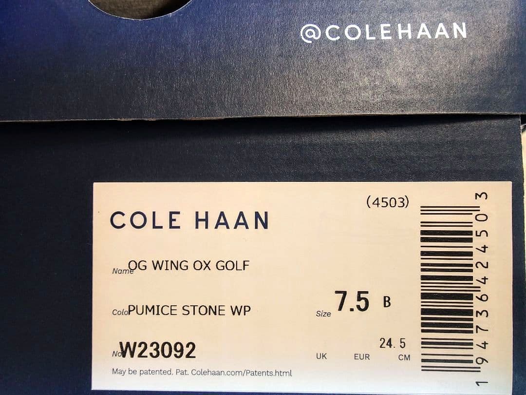 【COLE HAAN】オリジナルグランド ウィング オックスフォード ゴルフ