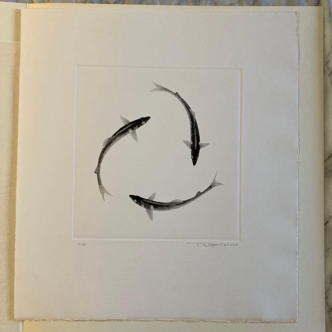 西内利夫　銅版画集　琵琶湖の仲間たち　全12点セット