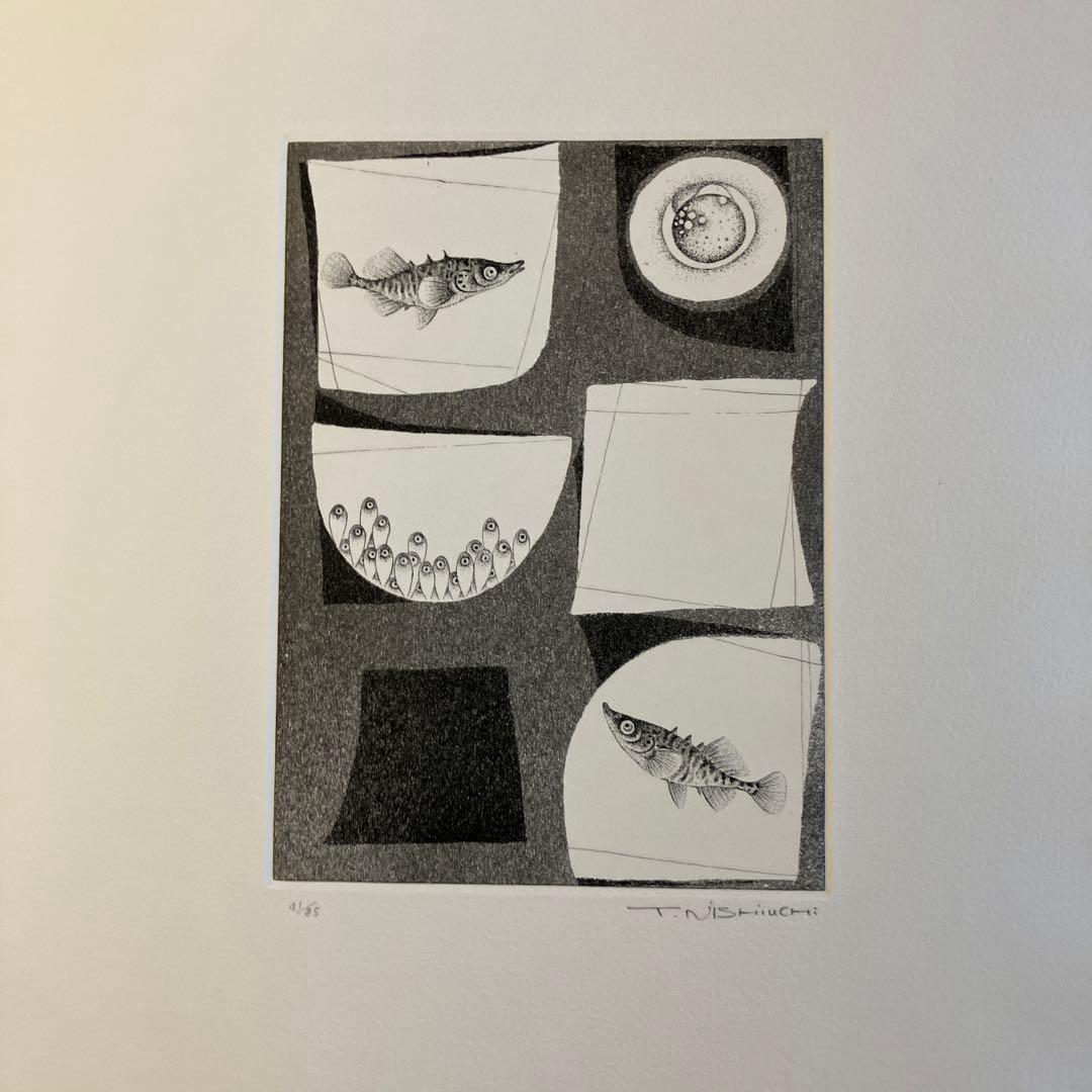 西内利夫　銅版画集　琵琶湖の仲間たち　全12点セット