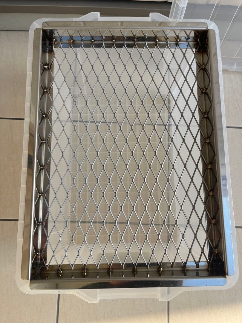 菌糸ブロック崩し　オールステンレス製