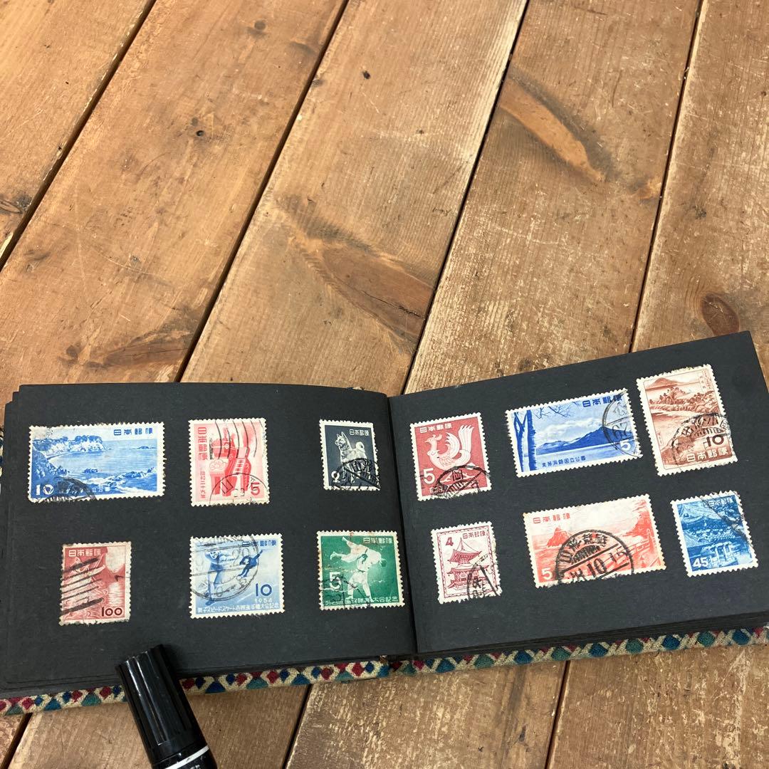 昭和レトロ 使用済み切手 1950年代 一銭五厘 記念切手 他 希少