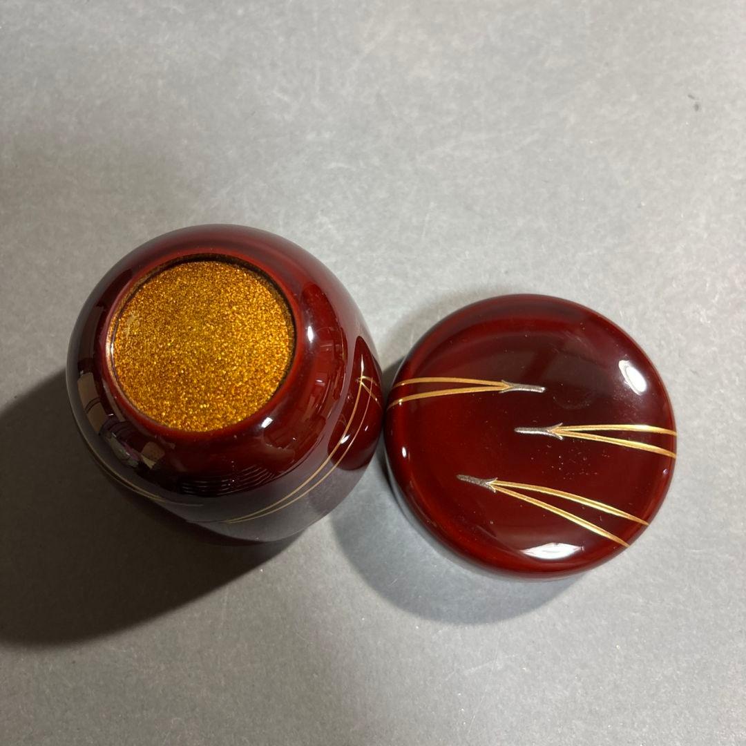 漆匠　二代　山下甫斎　棗　共箱