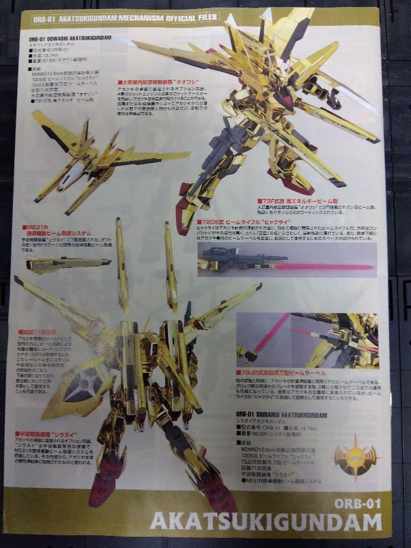 ヌ*ル様 アカツキガンダム　オオワシパック、シラヌイパック　フルセット　箱擦り傷