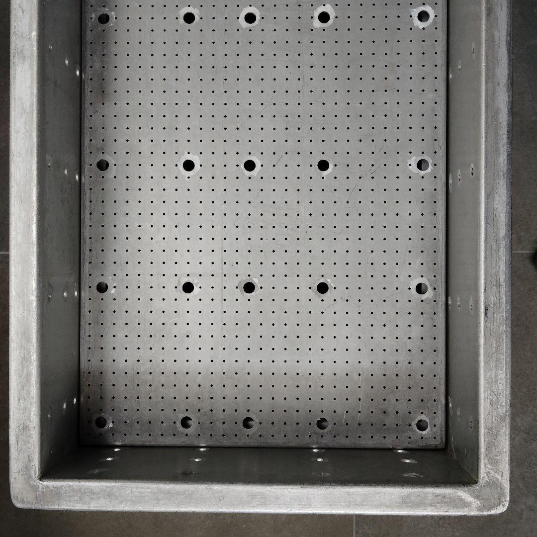 工業系　インダストリアル　アルミケース　6段セット　スタッキング　シルバー