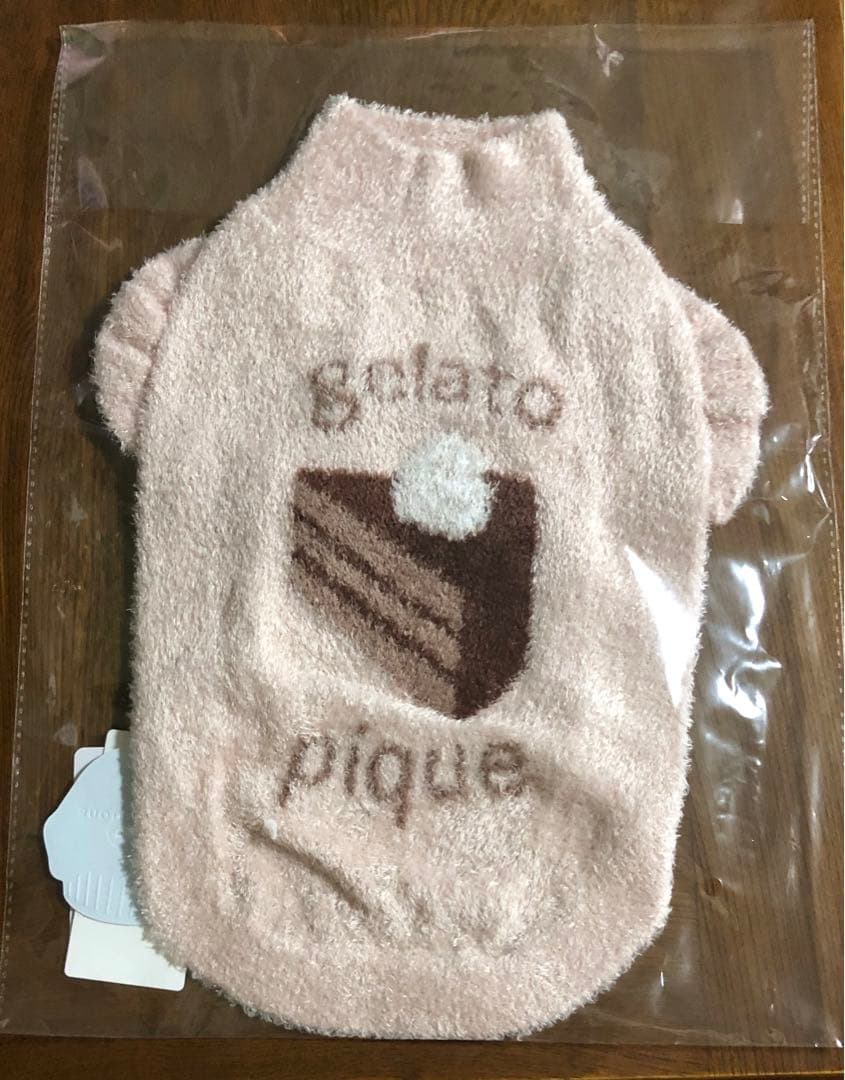 ジェラートピケ　オータムケーキジャガードプルオーバー　ピンク　レッド　Mサイズ