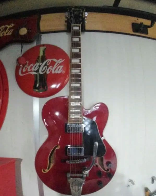 Ibanez アーチトップギター 赤