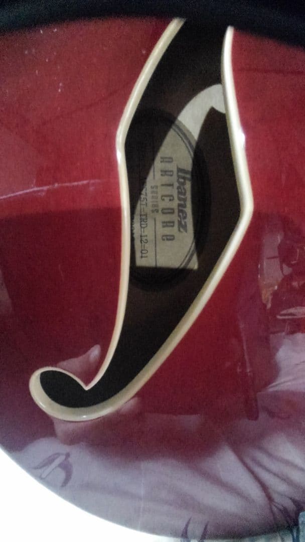 Ibanez アーチトップギター 赤