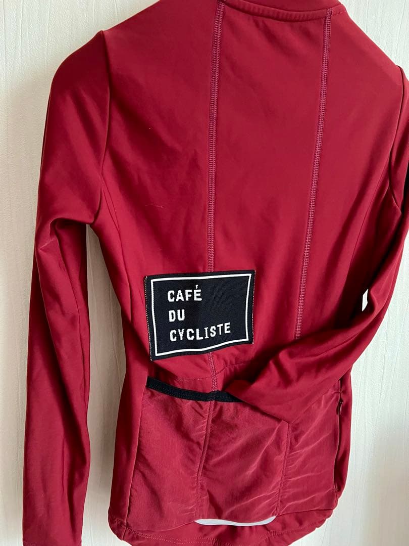 Café du Cycliste 裏起毛サイクルジャージ ワインレッドレディース