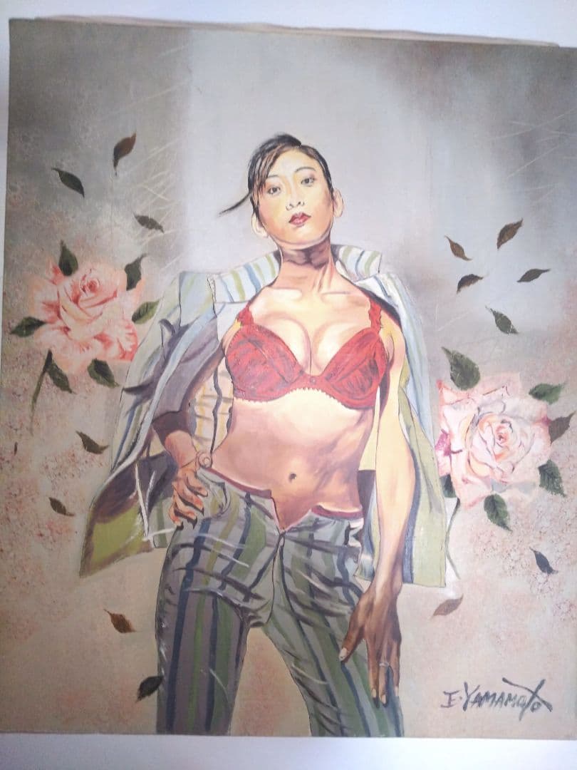 裸婦、美人画12F.絵画、山本英二、スーツF、真作、肉筆、高塚省吾、森本草介。