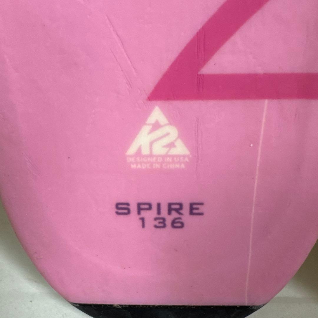 スキー板 ピンクと紫のデザイン　136