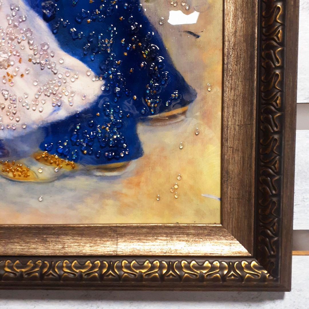 輸入雑貨　天然石　ルノワール作『1883年ブージヴァルのダンス』』　クリスタル